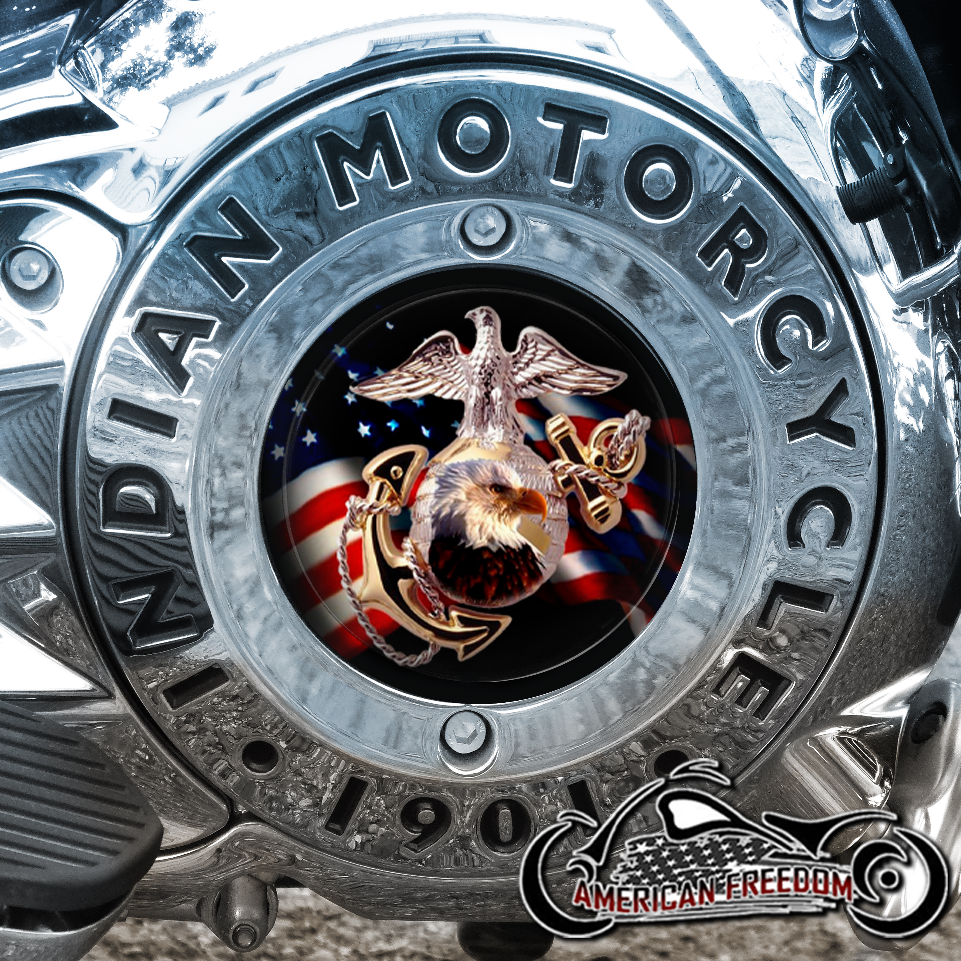 Indian Motorcycles Thunder Stroke Derby Insert - Eagle Globe